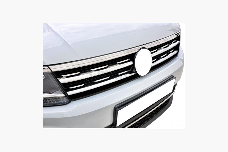 Volkswagen Tiguan 2016–2023 Kromilistat säleikön reunaan ja ajovaloihin 2016-2020 (3 kpl, ruostumaton teräs) Kuva 3