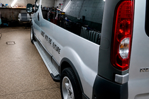 Renault Trafic 2001–2015 X5-tyyppiset sivuportaat (2 kpl, alumiini) kuva 4