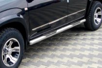 Toyota Rav 4 2006–2013 Sivuporrastangot vakiokiinnitykselle (2 kpl, ruostumaton teräs) kuva 1