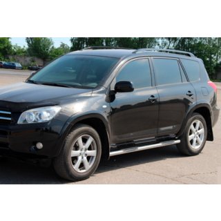 Sivuporrastangot vakiokiinnitykselle (2 kpl, ruostumaton teräs) Toyota Rav 4 2006–2013 kuva 2