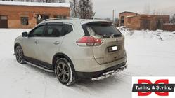 Nissan X-trail T32/Rogue 2014–2021 Premium-sivuporrasputket (2 kpl, ruostumaton teräs) kuva 3