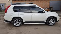 Nissan X-trail T31 2007–2014 Premium-sivuporrasputket (2 kpl, ruostumaton teräs) Ø60 mm kuva 1