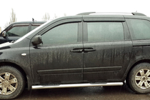 Kia Carnival 2002–2013 Sivusuojaputket (2 kpl, ruostumaton teräs) kuva 1