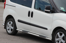 Opel Combo 2012–2018 Sivusuojaputket (2 kpl, ruostumaton teräs) 70 mm, lyhyt akseliväli kuva 1