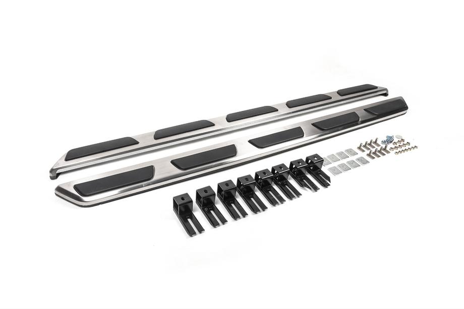 Audi Q5 2017–2025 OEM V1 -sivuaskelmat (2 kpl, alumiini) Image