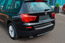 BMW X3 F25 2011–2018 Takapuskurin suojalista ruostumattomasta teräksestä OmsaLine (matta) kuva 5