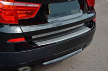 BMW X3 F25 2011–2018 Takapuskurin suojalista ruostumattomasta teräksestä OmsaLine (matta) kuva 7