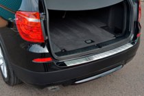 BMW X3 F25 2011–2018 Takapuskurin suojalista ruostumattomasta teräksestä OmsaLine (matta) kuva 2