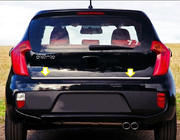 Kia Picanto 2011–2016 Takalukun reunalista (ruostumaton teräs) kuva 1