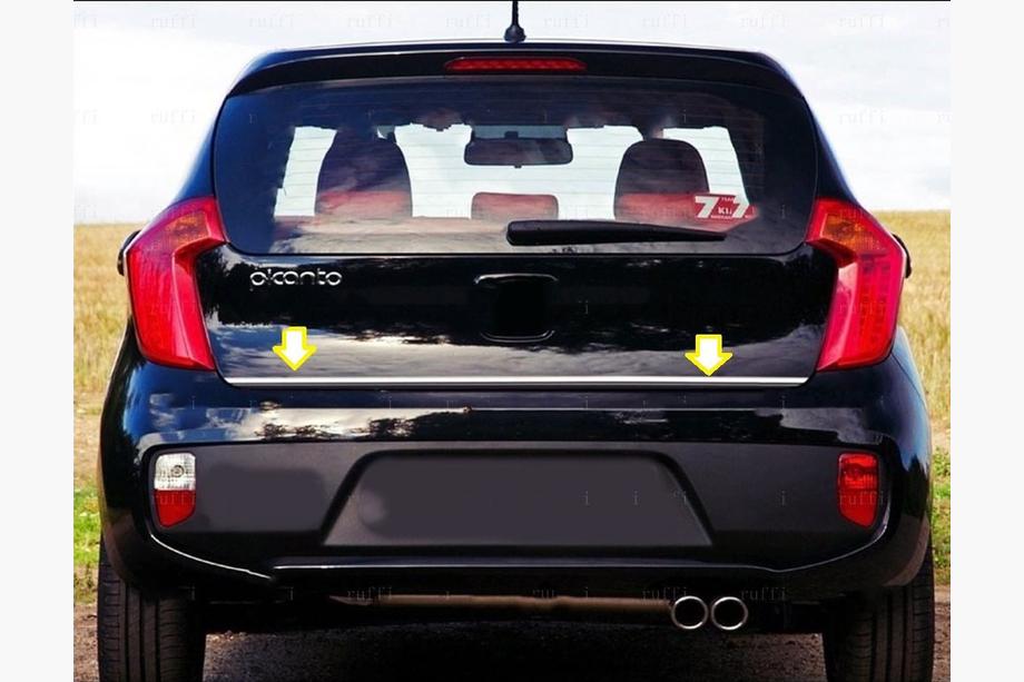 Kia Picanto 2011–2016 Takalukun reunalista (ruostumaton teräs) Image