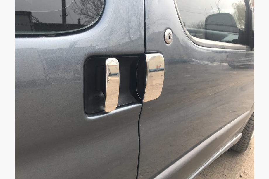 Citroen Berlingo 1996–2008 Ovenkahvojen suojat (ruostumaton teräs) Kaksi etuovea, yksi liukuovi, takana pariovet Kuva 5