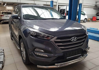Hyundai Tucson TL 2016–2021 Keulasuoja ST014 (rst.) Ø60/60 mm kuva 2