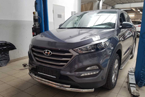 Hyundai Tucson TL 2016–2021 Keulasuoja ST014 (rst.) Ø60/60 mm kuva 1