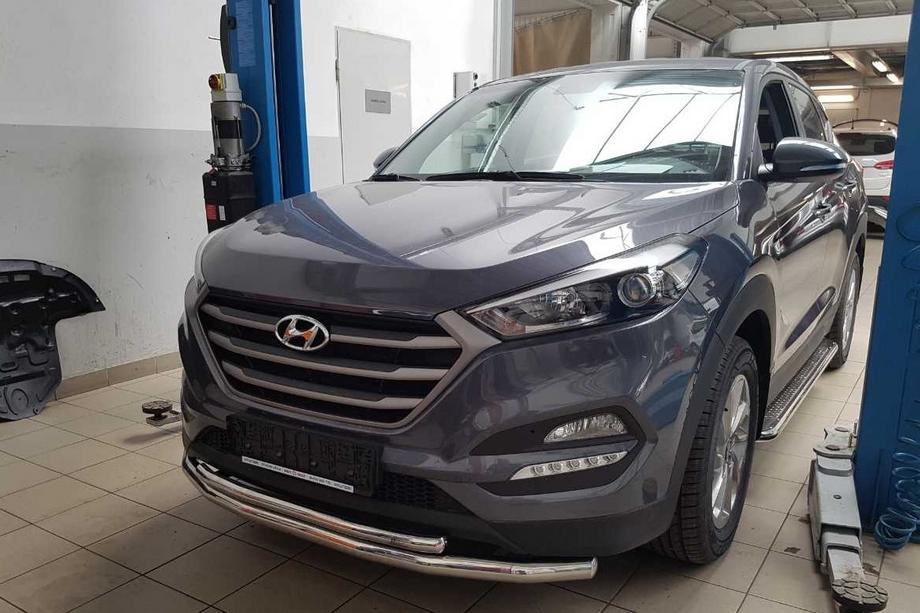 Hyundai Tucson TL 2016–2021 Keulasuoja ST014 (rst.) Ø60/60 mm Image