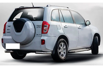 Chery Tiggo 3 2005– Takakulmapalat AK003 (2 kpl, ruostumaton teräs) kuva 1