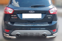Ford Kuga 2008–2013 Takaosan tuplakulmaputket AK003-double (2 kpl, ruostumaton teräs) kuva 1