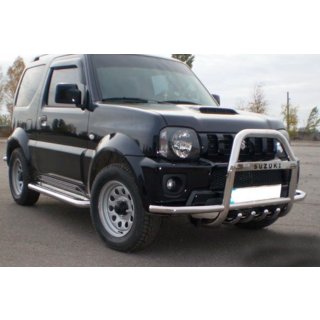 Karjapuskuri QT007-Exclusive (tekstillä, ruostumaton teräs) Suzuki Jimny 1998–2018 kuva 2