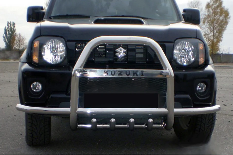 Suzuki Jimny 1998–2018 Karjapuskuri QT007-Exclusive (tekstillä, ruostumaton teräs) Kuva 5