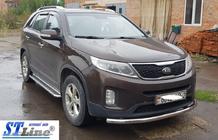 Kia Sorento II XM 2009–2014 Etusuojakaari ST008 (2013-2015, ruostumaton teräs) kuva 2