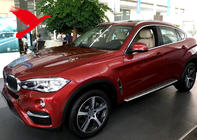 BMW X6 F16 2014–2019 Integroidut OEM-kattokaiteet, kromi (alumiini, liima-asennus) kuva 2