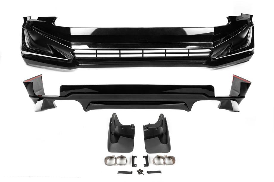 Toyota Land Cruiser Prado 150 2009–2023 Etu- ja takapuskurin lipat Modelista V1 (2017-) Valkoinen väri Kuva 3