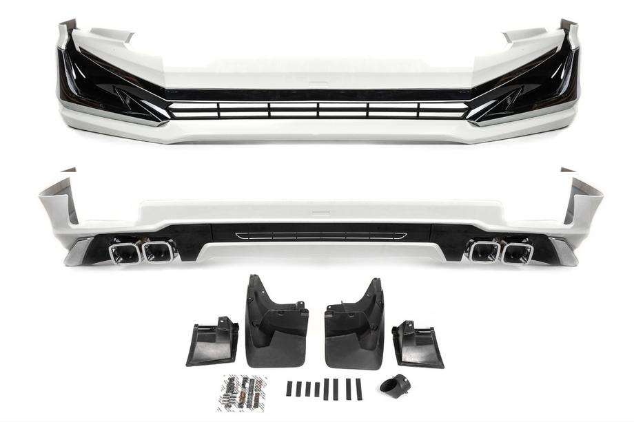 Toyota Land Cruiser Prado 150 2009–2023 Etu- ja takapuskurin lipat Modelista V1 (2017-) Musta väri Image