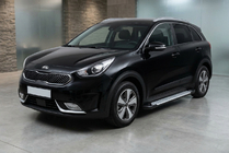 Kia Niro 2016–2021 Allmond Grey -sivuporrassarja (2 kpl, alumiini) kuva 1
