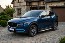 Mazda CX-5 2017–2025 Allmond Grey -sivuporrassarja (2 kpl, alumiini) kuva 1