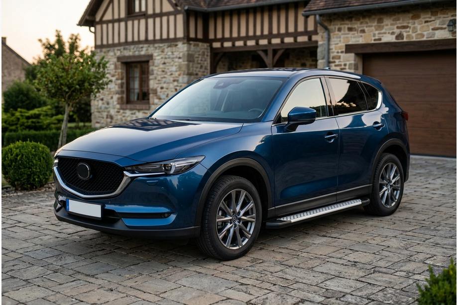 Mazda CX-5 2017–2025 Allmond Grey -sivuporrassarja (2 kpl, alumiini) Image