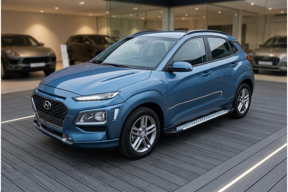 Hyundai Kona 2017–2023 Allmond Grey -sivuporrassarja (2 kpl, alumiini) Image
