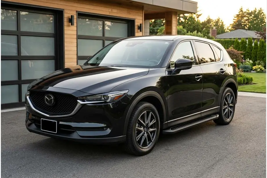Mazda CX-5 2017–2025 Allmond Black sivuaskelmat (2 kpl, alumiini) Image