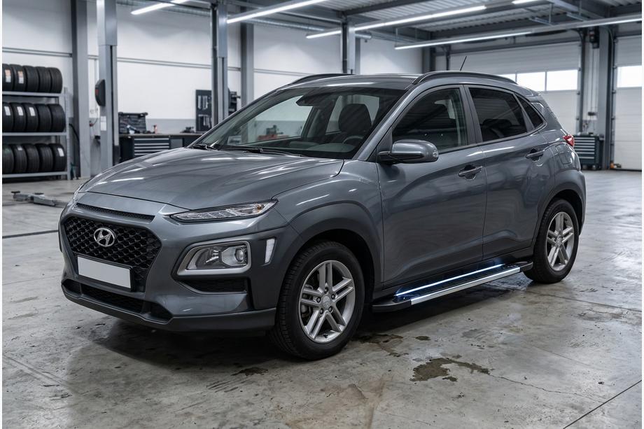 Hyundai Kona 2017–2023 Sivukynnykset RedLine V1 (2 kpl, alumiini) Image