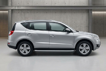 Geely Emgrand X7 2011– Tayga Grey -sivuaskelmat (2 kpl, alumiini) kuva 1