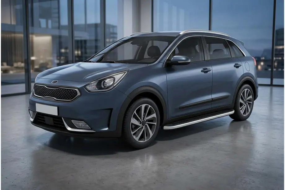 Kia Niro 2016–2021 Tayga Grey -sivuaskelmat (2 kpl, alumiini) Image