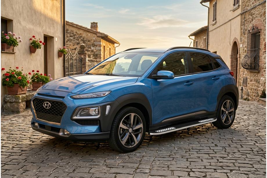 Hyundai Kona 2017–2023 Tayga V2 sivukynnykset (2 kpl, alumiini) Image