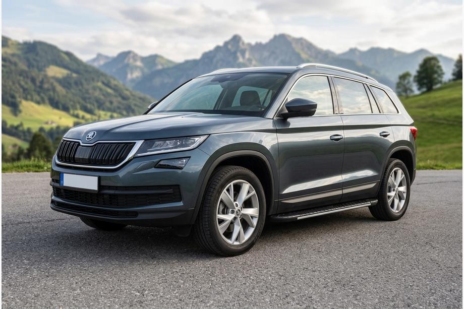 Skoda Kodiaq 2016–2023 Sivuportaat Bosphore Grey (2 kpl, alumiini) Image