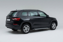 Skoda Kodiaq 2016–2023 Rainbow sivuporrassarja (2 kpl, alumiini) kuva 1