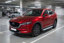 Mazda CX-5 2017–2025 Maya V2 sivuportaat (2 kpl, alumiini) kuva 1