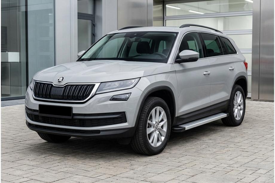 Skoda Kodiaq 2016–2023 Maya V2 sivuportaat (2 kpl, alumiini) Image