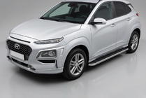 Hyundai Kona 2017–2023 Maydos V1 -sivuporrast (2 kpl, alumiini) kuva 1