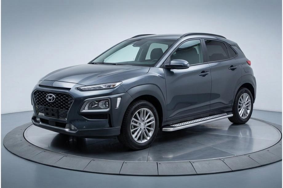 Hyundai Kona 2017–2023 Maydos V2 sivuportaat (2 kpl, alumiini ↗ ruostumaton teräs) Image