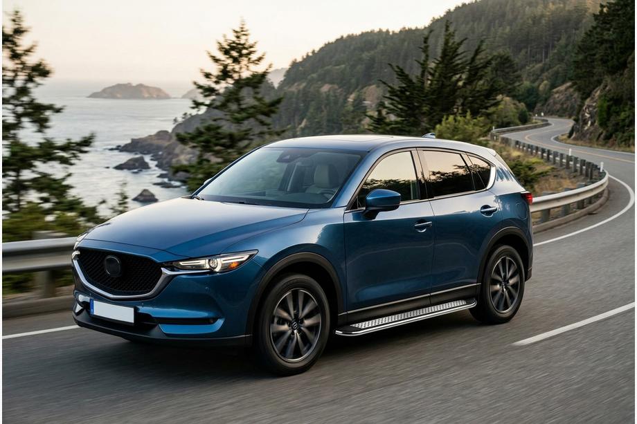 Mazda CX-5 2017–2025 Maydos V2 sivuportaat (2 kpl, alumiini ↗ ruostumaton teräs) Image