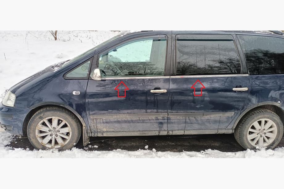 Seat Alhambra 1996–2010 Ikkunalistat (4 kpl, ruostumaton teräs) Image