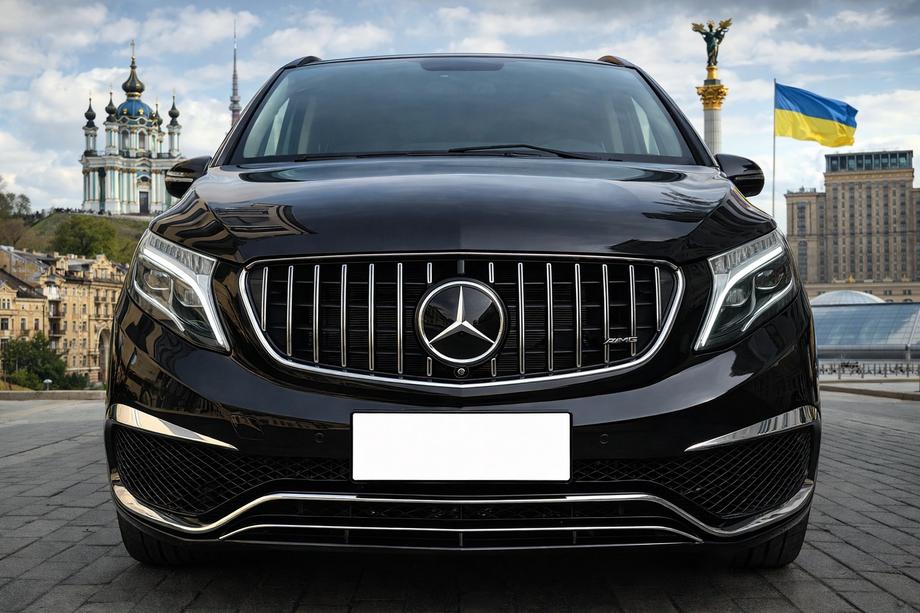 Mercedes Vito/V-class W447 2014– Etusäleikkö GT Panamericana Chrome (2014-2019 V-classille) Image
