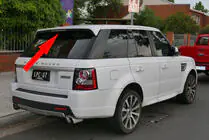 Range Rover Sport 2005–2013 Spoileri (maalattava) kuva 1