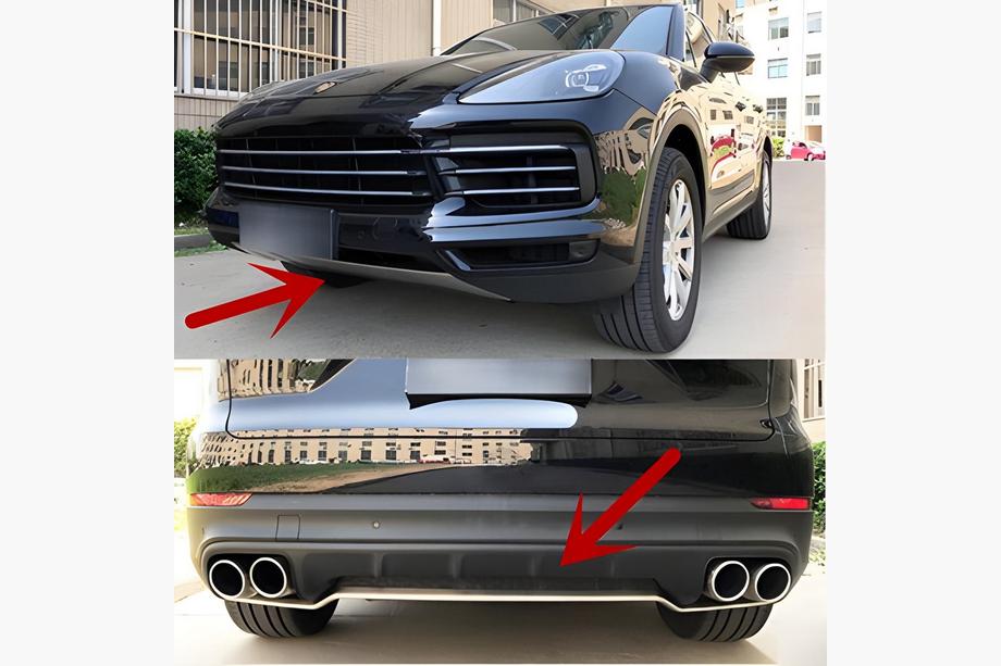 Porsche Cayenne 2018– Etu- ja takapuskurin lipat Image