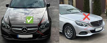 Mercedes E-sarja W212 2009–2016 Etusäleikkö Diamond Black (Avantgarde ja AMG-Line, 2013-2016) kuva 6