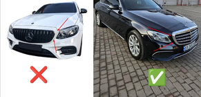 Mercedes E-class W213 2016–2023 Etusäleikkö BRB (Classic- ja Exclusive-malleihin, 2016-2019) kuva 2