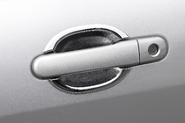 Nissan Tiida 2004–2011 Kromiset ovenkahvan kuppisuojat (4 kpl, muovi) kuva 1