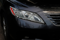 Toyota Camry 2006–2011 Ajovalojen koristelistat (2 kpl, muovi) kuva 1